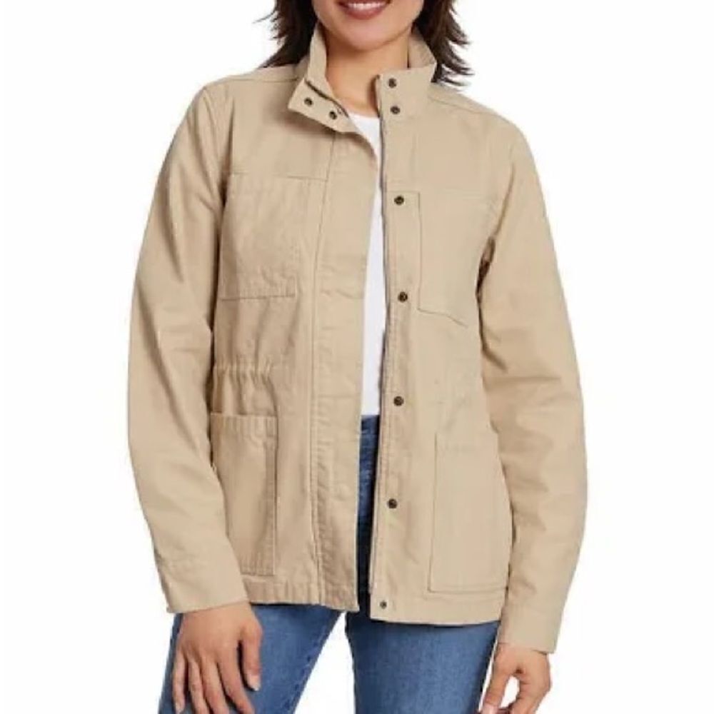 NEW Vintage America Tan Canvas Anorak Jacket